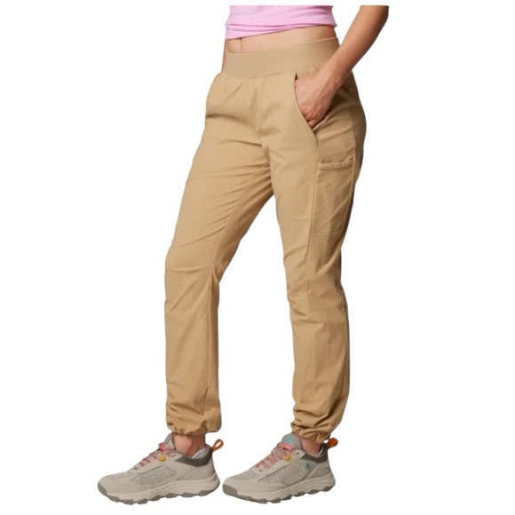 Columbia New w Tag Tan Women's Trail Pant Straight Leg Active Fit Omnishield XXL - Picture 12 of 16